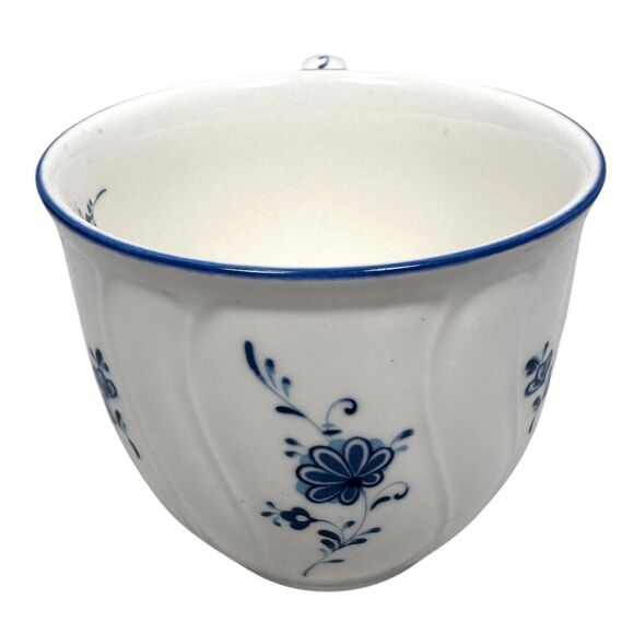 Vintage Noritake Craftone Tea Cups Lot of 5 Porcelain Blue White Floral - Picture 5 of 9